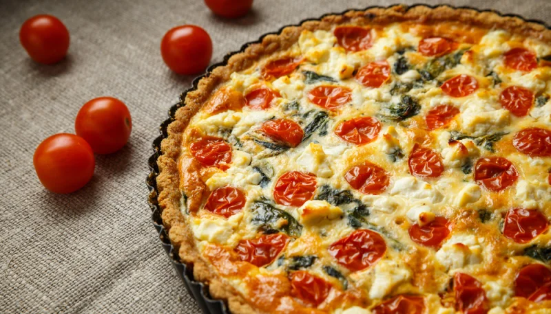 Tarte à la tomate et à la feta