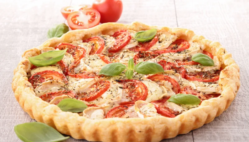 Tarte à la tomate et à la mozzarella