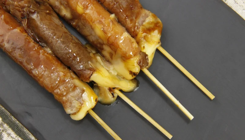Brochettes boeuf fromage