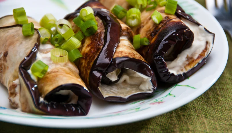 Aubergine farcie au chèvre