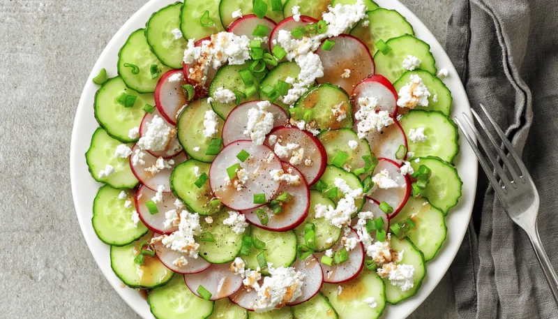 Carpaccio de concombre