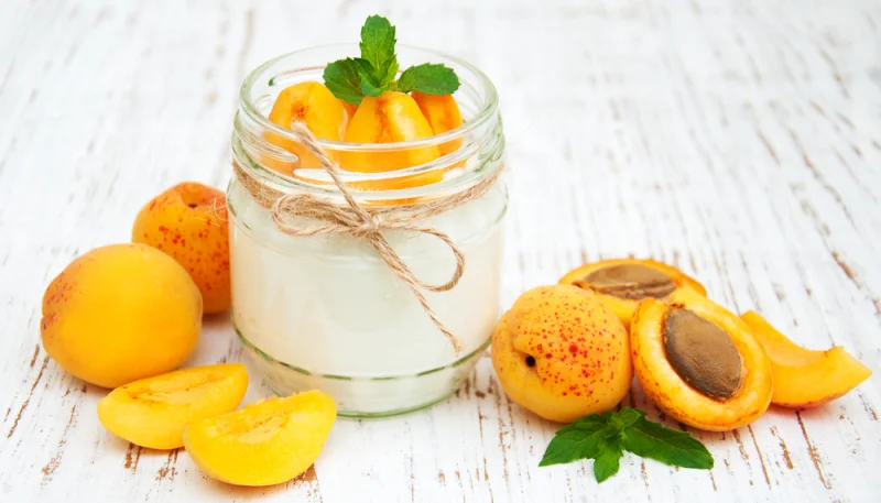 Crème fouettée à l'abricot