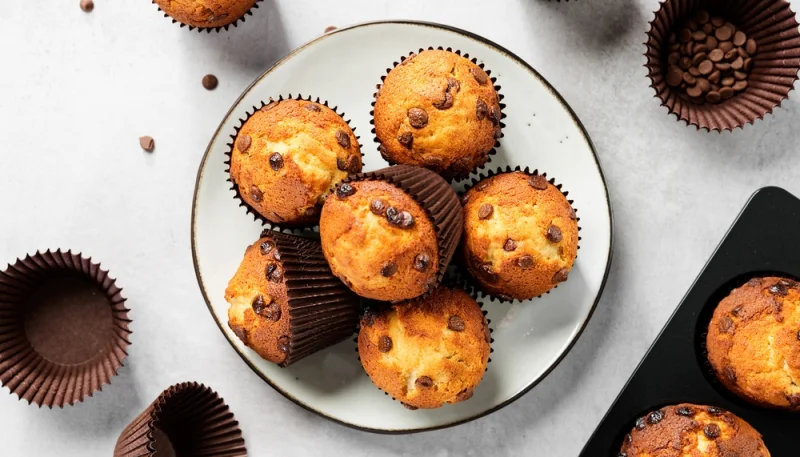 Muffin chocolat et mirabelles