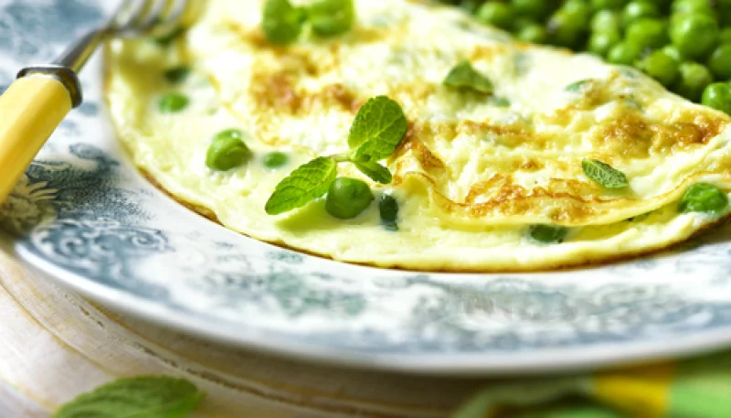 Omelette à la menthe