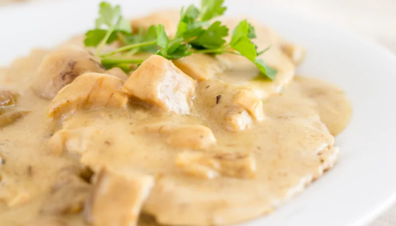 Escalope de veau à la crème