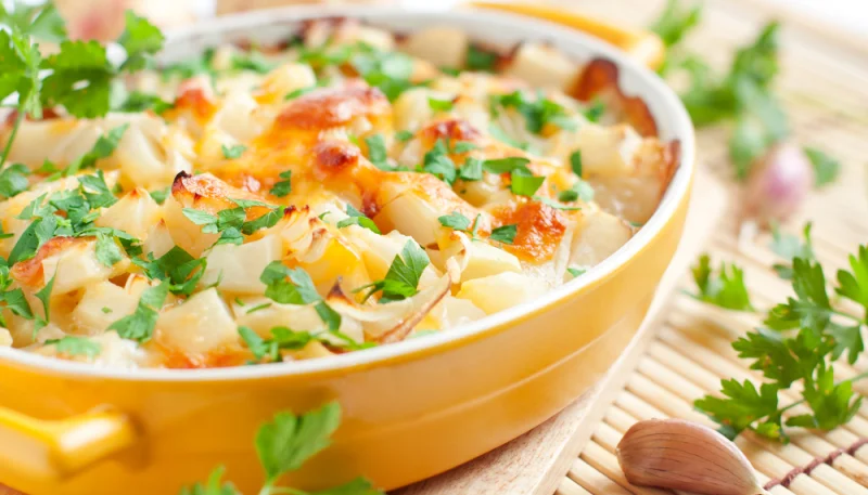 Gratin de panais et béchamel
