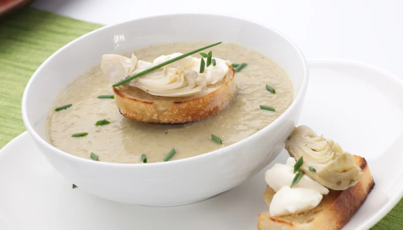 Crème d'artichaut au mascarpone