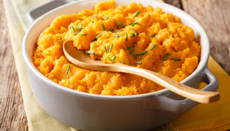 Purée patate douce pomme de terre