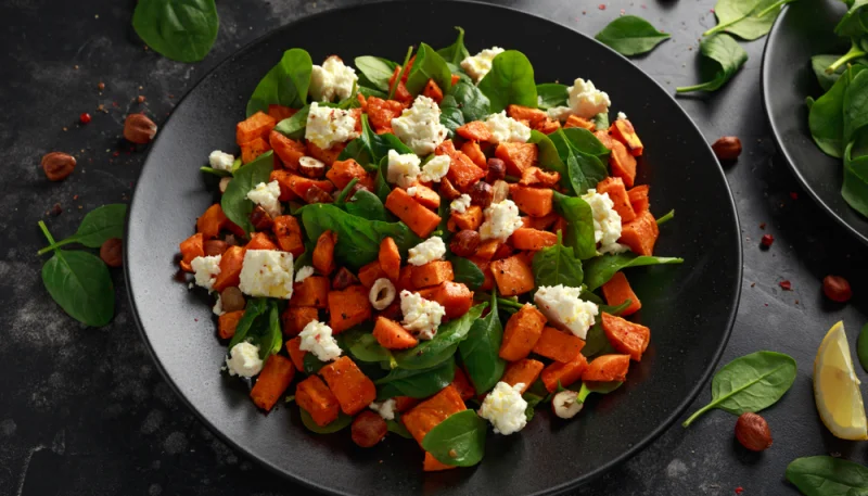 Salade patate douce feta