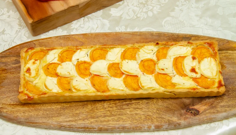 Tarte patate douce chèvre