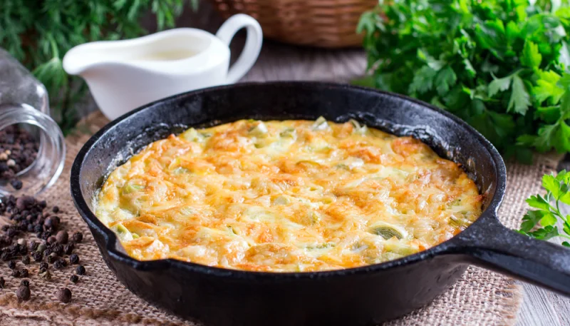 Gratin de poireaux au parmesan