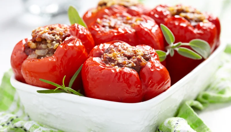 Poivrons farcis à la chair à saucisse