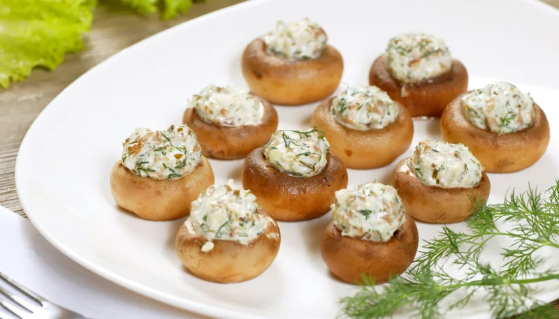 Champignons farcis au thon