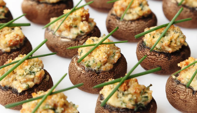 Champignons farcis au boursin