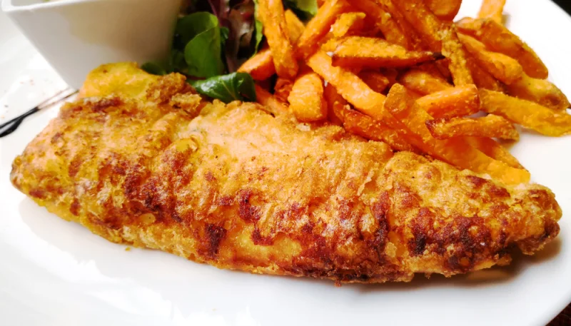 Fish and chips patates douces