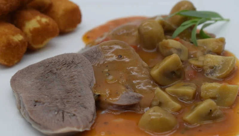 Langue de boeuf sauce madère