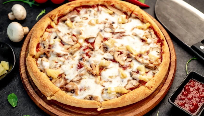 Pizza aux champignons