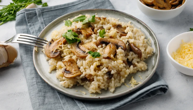 Risotto aux champignons facile