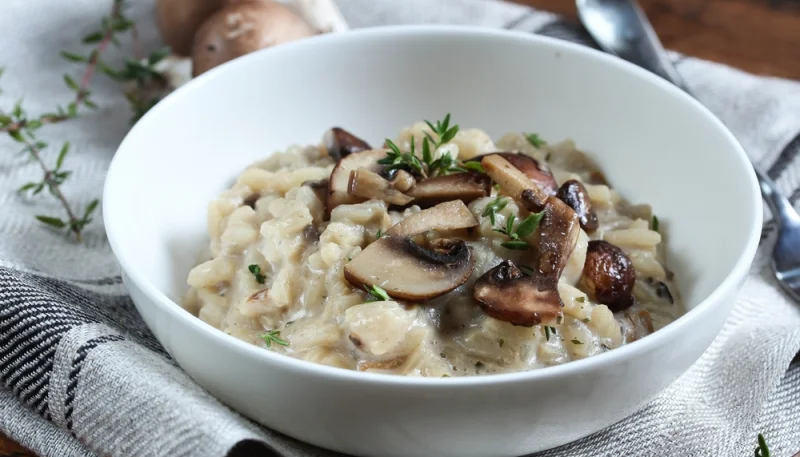 Risotto aux champignons et parmesan