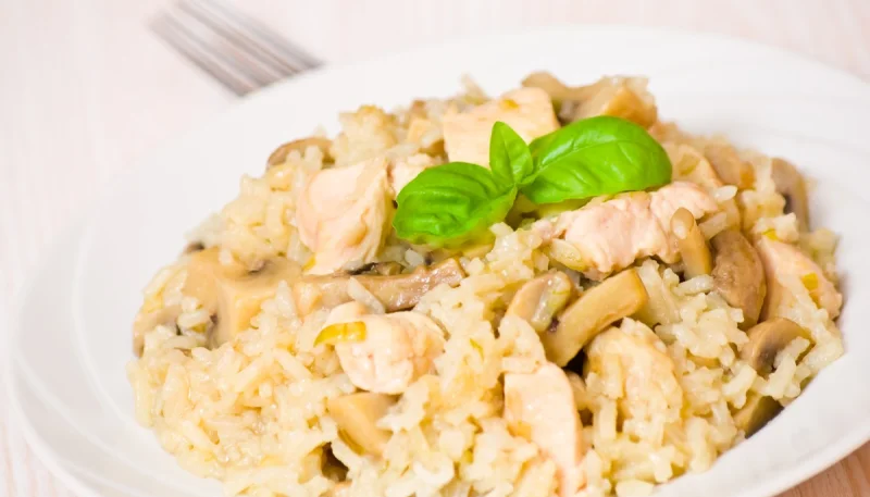 Risotto dinde et champignons
