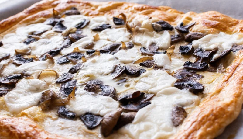 Tarte champignon mozzarella