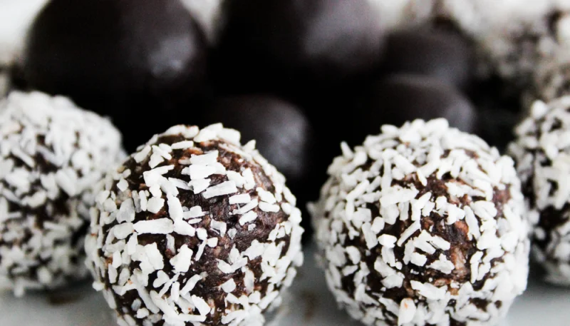 Truffes chocolat et noix de coco