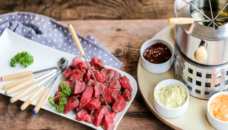 Fondue au vin blanc