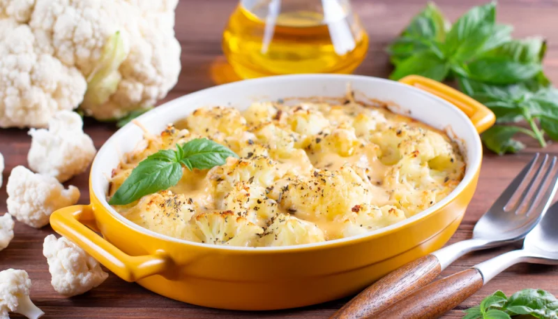 Gratin de chou-fleur à la béchamel