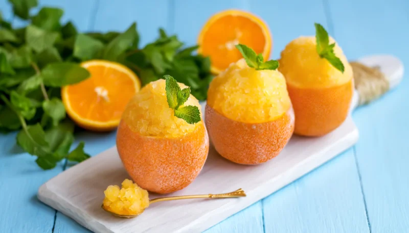 Oranges givrées