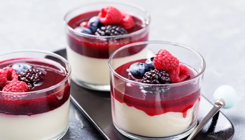 Panna cotta sans gélatine