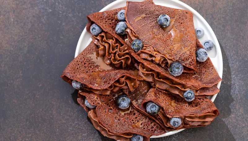 Pâte à crêpes au chocolat