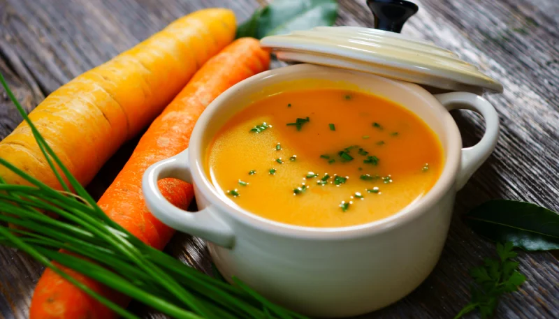 Velouté poireau carotte