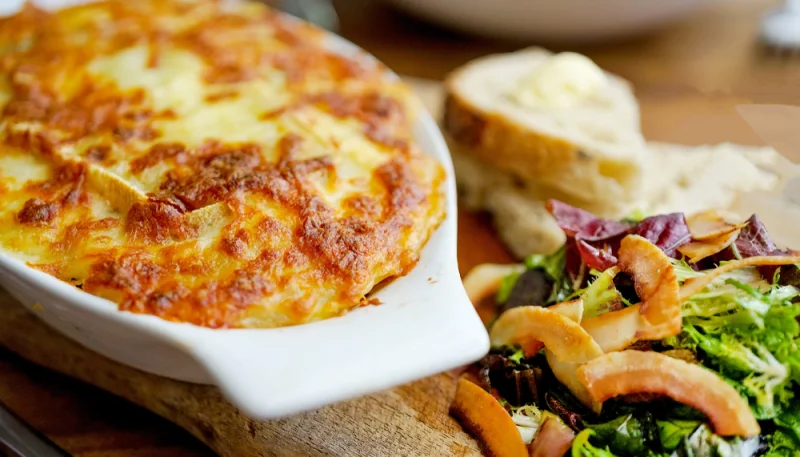 Gratin de pommes de terre à la raclette