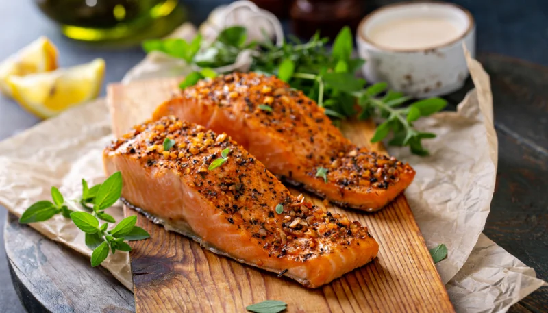 Papillotte de saumon au lait de coco