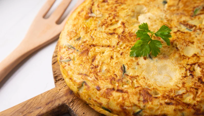 Tortilla au thon et courgette