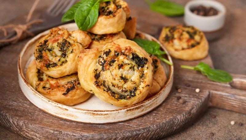 Feuilleté au poulet et mozzarella