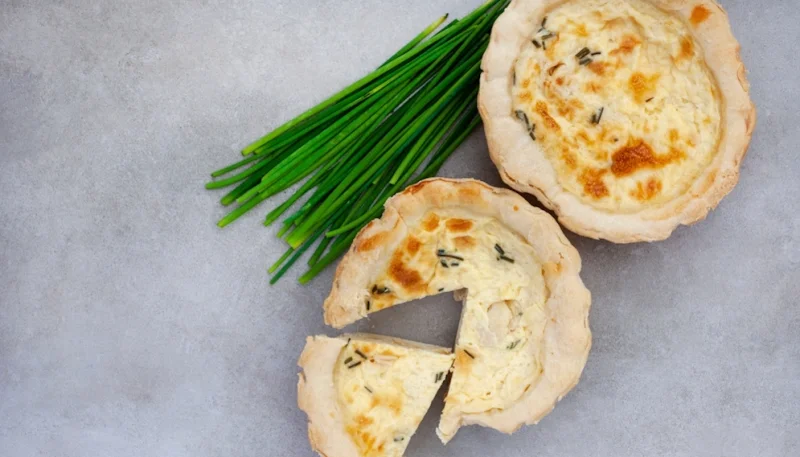 Tarte au fromage blanc et ciboulette