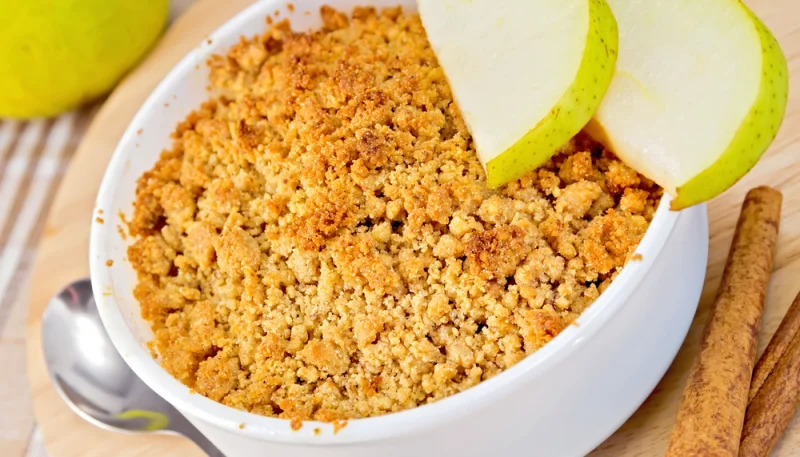 Crumble aux poires