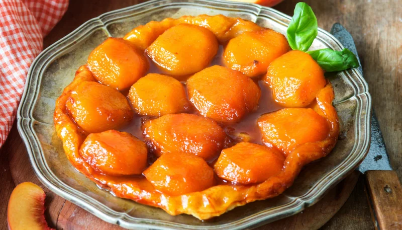 Tarte tatin aux pêches