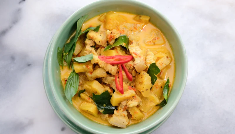 Curry de porc à l’ananas