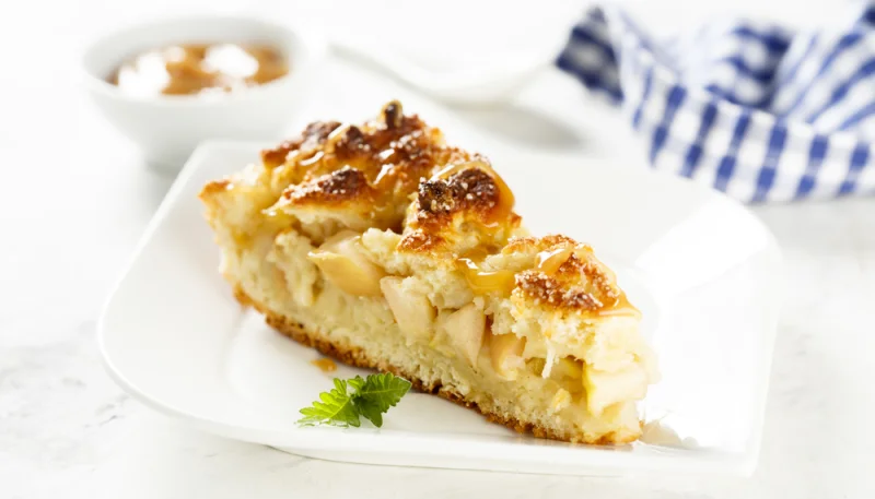 Tarte aux pommes et au fromage blanc