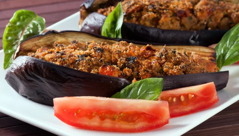 Aubergine à la viande hachée au four