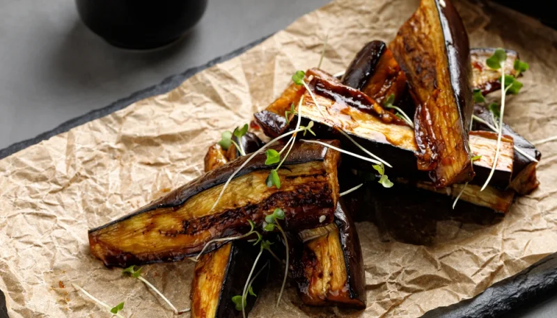 Aubergine frite