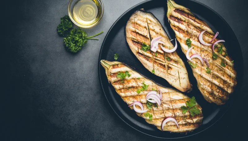 Aubergine à la poêle