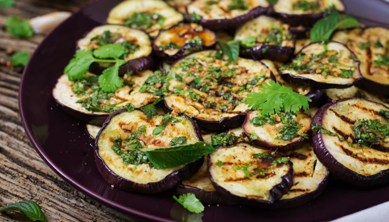 Aubergine au barbecue