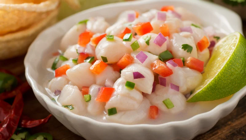 Ceviche de cabillaud