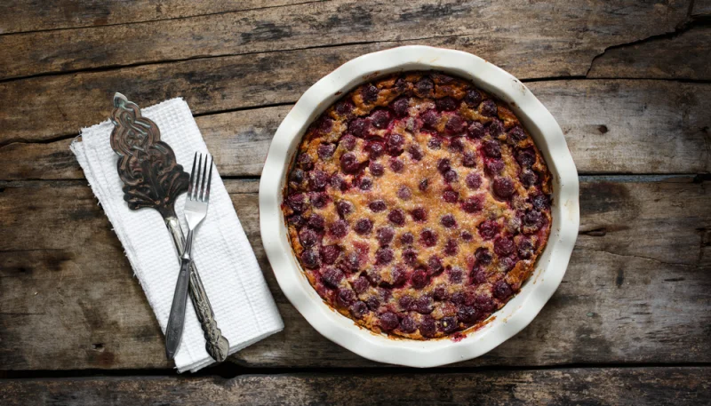Clafoutis aux cerises et au rhum