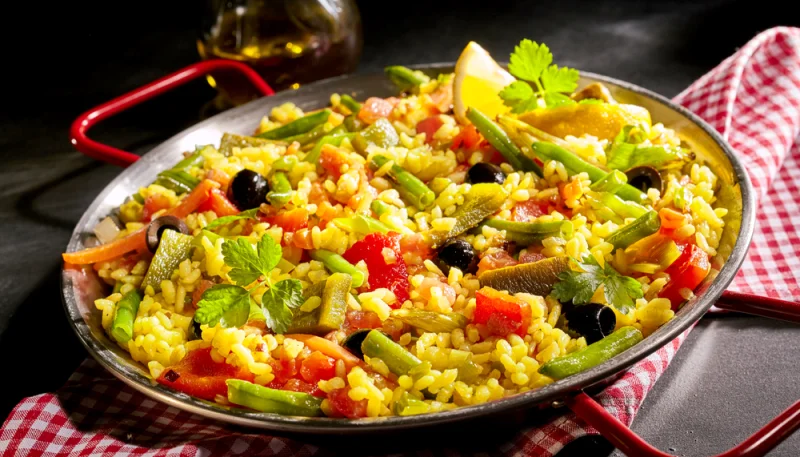 Paella aux légumes