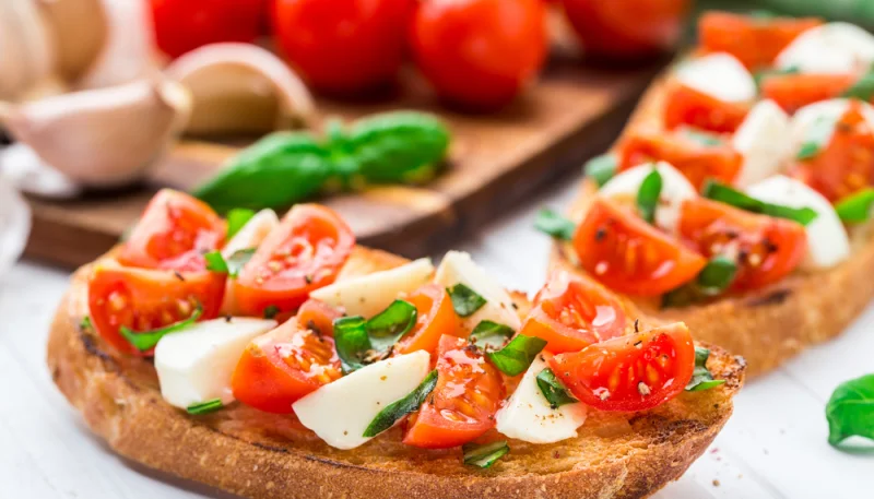 Tartine tomate mozzarella
