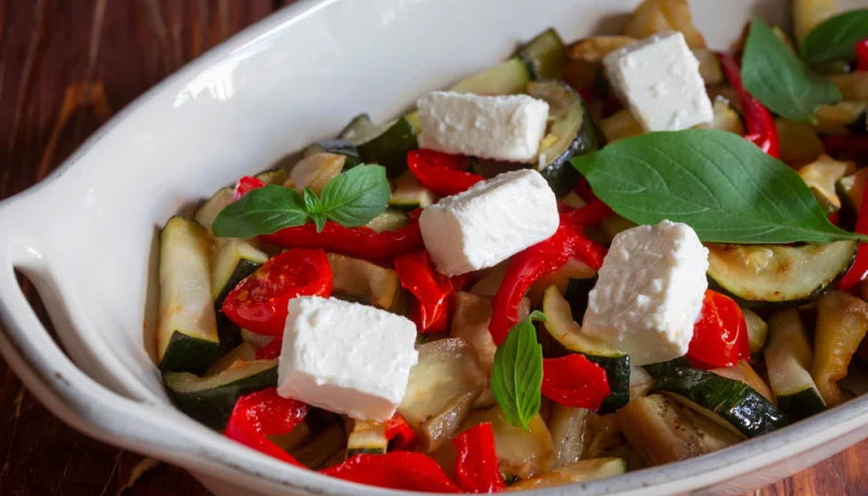 Poêlée de légumes à la feta